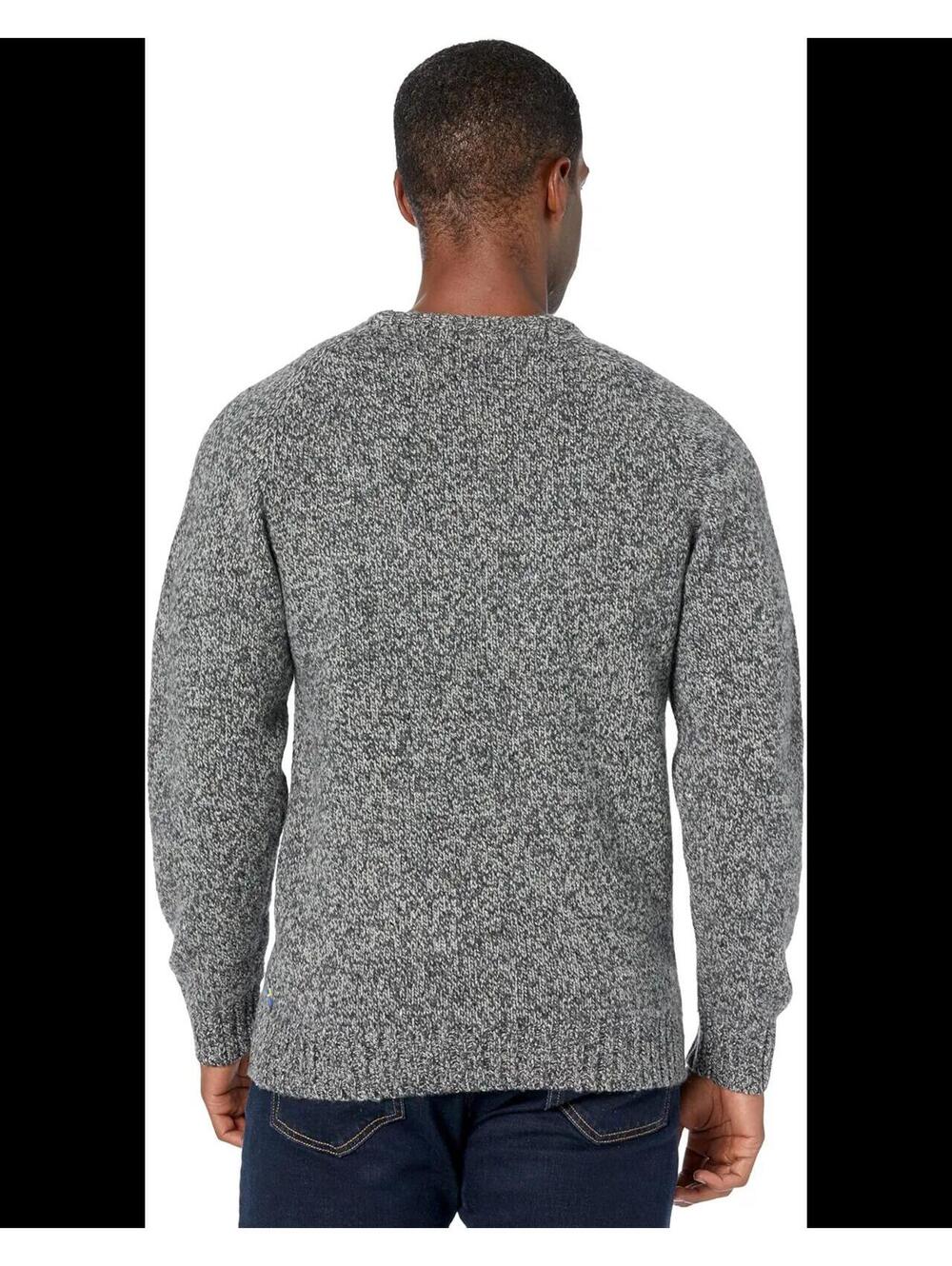 $175 Fjallraven Men's X-Large XL Gray Lada Roundneck 80% Wool Knit Sweater NWT - Picture 3 of 8